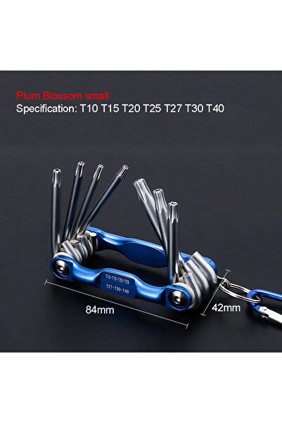 Choice3 Small Plum Wrench Portable Folding Hex Wrench Allen Set Metal Metric ...