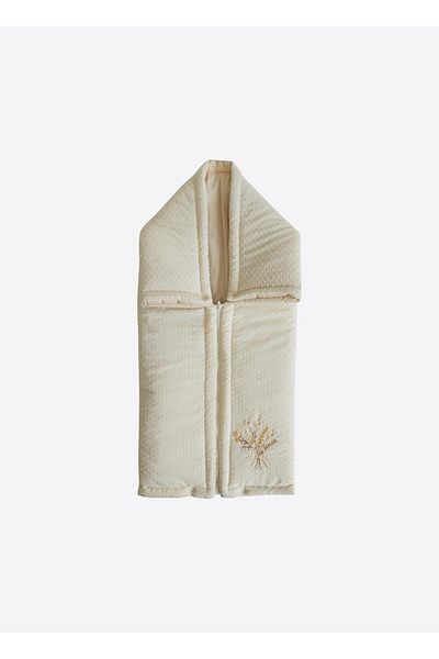 kitikate Lilyum Zippered Blanket Natural