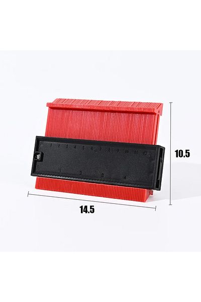 Choice7 1 PCS 5 Inch Red 1-3PCS Contour Gauge Shaping Construction Measuring instrument Marking template Cut