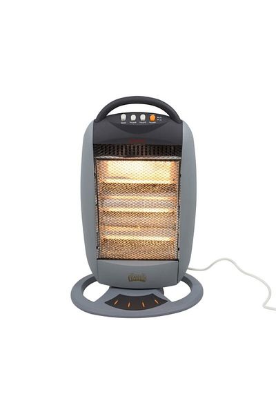 VICTRONIC Radiator halogen Victronic, 1200 W, 3 niveluri de putere, 3 elemente de încălzire, alb