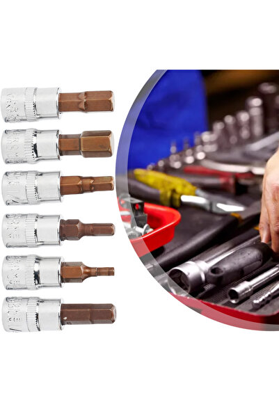 Choice 6Pcs 1/4 Inch Screwdriver Bit Socket Set Hex Screw Driver Bits H3-H8 Screwdriver Accessories For ...
