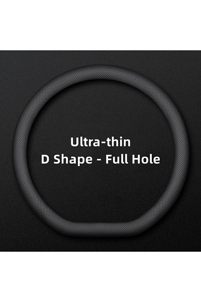 Choice D Shape - Full Hole Car Steering Wheel Covers Ultra-thin Steering Wheel Cover Wrap Universal 37-38cm