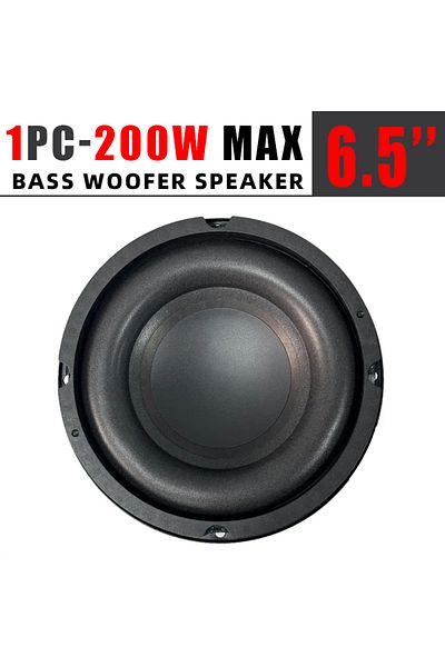 Choice 6.5inch x1pcs 1pc 6.5" Car Subwoofer 200W Audio Speaker 4 Ohm Car Component Stereo Modification for