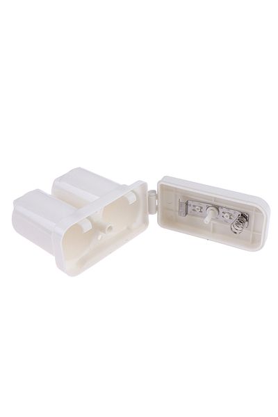 Choice Double Compartments Battery Box For Universal Gas Water Heater Accessories White Plastic Double B...
