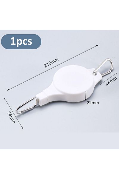 Choice 1pc White Retractable Plant Pulley Adjustable Hanging Flower Basket Hooks for Hanging Plants Heavy D