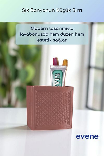 Evene Θήκη οδοντόβουρτσας Βάση οδοντόβουρτσας Βάση οδοντόβουρτσας Χρώμα καφέ για μοντέλο 92