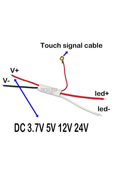 Choice 1PC Monochrome touch Smart Touch Metal Switch 3V-24V Anti-Interference Dimmable for LED Aluminum Str