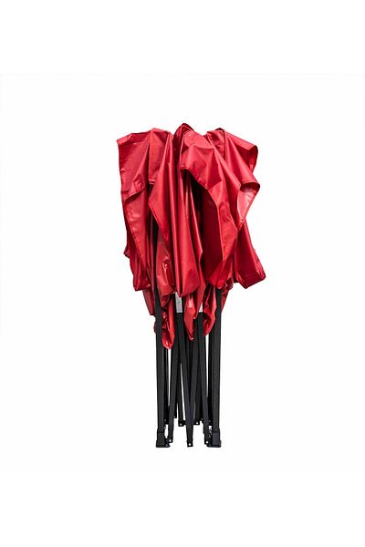 Z-Tools Cort metalic tip foișor pentru grădină, impermeabil 3×3 metri, roșu / ZTS5661