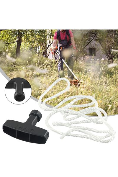 Vibra Tite Universal Lawnmowers Pull Starter Handle With Cord Drawstring Engine Petrol Handle Garden Strimme...