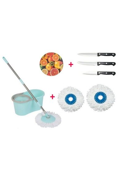 OEM Rotating Mop Set without Pedal with Reserves and Knife Set