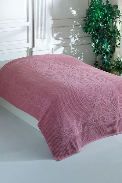 DNZGÜLCAN Softy Double 200X220 cm Summer Towel Pique 100% Cotton |   Comfortable, Stylish and Breathable Bedspread
