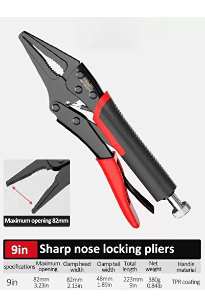 Choice1 كماشة كهربائية DELIXI ذات فم مستقيم، كماشة تثبيت قابلة لتعديل الوضع ل...