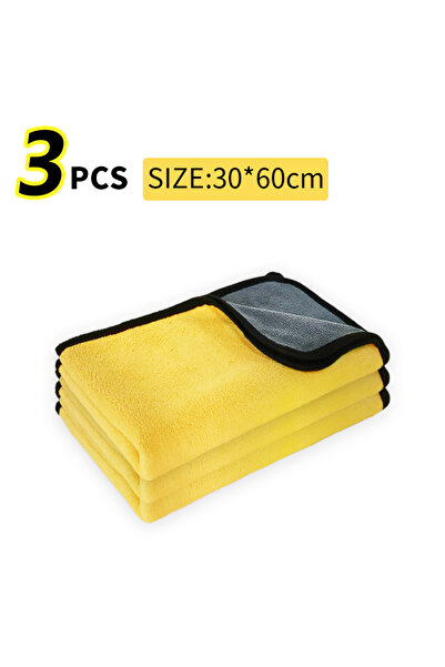 Choice4 3pcs 30-60cm Microfiber Towel Car Microfiber Cloth Wash Towel Microfi...