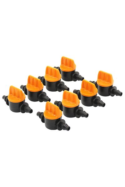 Choice 20PCS Pvc Pipe Through Valve Irrigation Double Barb Mini Valve Drip Irrigation Capillary Mini Swi...