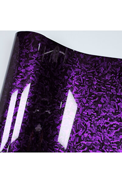 Choice 20 سم × 152 سم أرجواني لامع للغاية من ألياف الكربون المزورة الكريستالي...