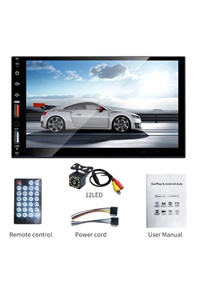 choice2 7021 مع كاميرا Acodo 7 بوصة Carplay Android Auto مشغل صوت للسيارة بشا...