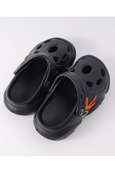 SAPS Printed Clogs with Backstraps - Black