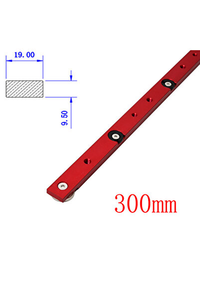 Choice4 قطعة واحدة من قضيب 300 مم - قضبان من سبائك الألومنيوم الحمراء على شكل...
