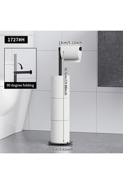 Choice 1727H Vertical tissue holder, kitchen and bathroom toilet paper holder, movable toilet paper holder,