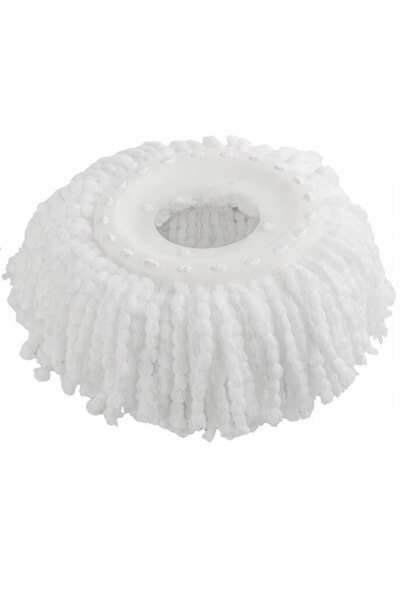 OEM Replacement Head for Eva Rotating Mop, Microfiber, White