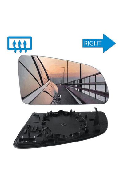 Choice Right Heated Wing Door Mirror Glass Convex For Audi A3 8P 2003-2008