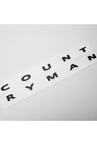 Choice Glossy Black 3d ABS Chrome Black Country Man Logo Countryman Emblem Letters Car Bagde For R60 F60 Co
