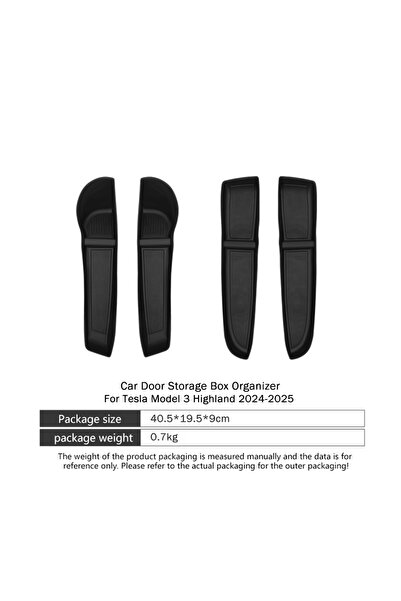 choice2 صندوق تخزين جانبي جديد أسود اللون لسيارة تسلا موديل 3 هايلاند 2024، م...
