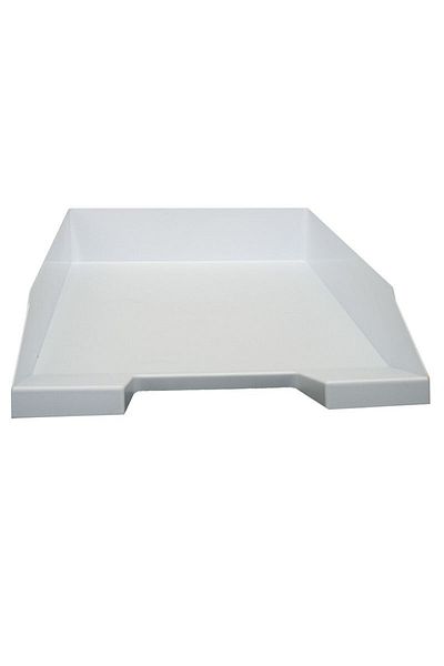 NEBO Tavă pentru documente, stivuibilă, plastic flexibil, albă