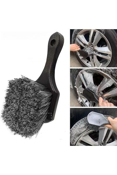 Choice Car Wheel Cleaning Brush Detail Brush Short Handle Tire Rim Washing Brush Vehicles Cleaning Maint...