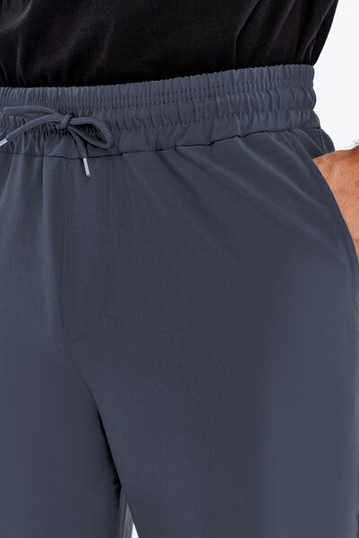 OXVİN Men's Summer Oversize Parachute Fabric Cargo Pocket, Leg Clip, Baggy Trousers