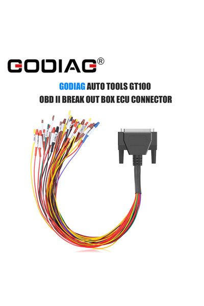 Choice Colorful Jumper Cable DB25 for GODIAG AUTO TOOLS GT100 OBD II Break Out Box ECU Connector Jumper ...