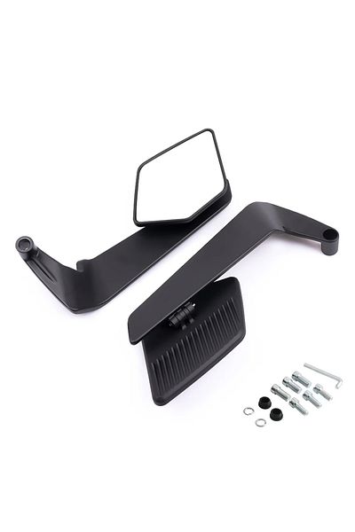 Choice black Motorcycle Side View Mirror for Ducati Streetfighter V2 V4 V4S 848 Wind Wing Stealth Winglets