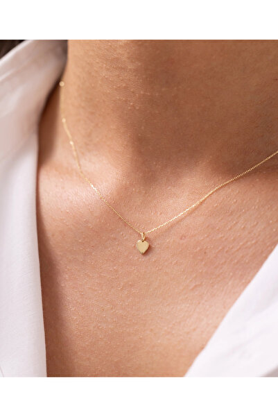 Zeyd Jewelry Aşkın Simgesi Kalp 14 Ayar Altın Kolye