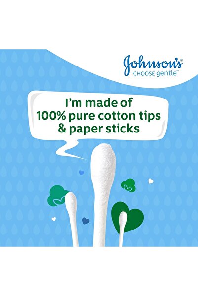 Generic Johnson's Baby Cotton Buds, 200 pcs (2+1 Free) - White