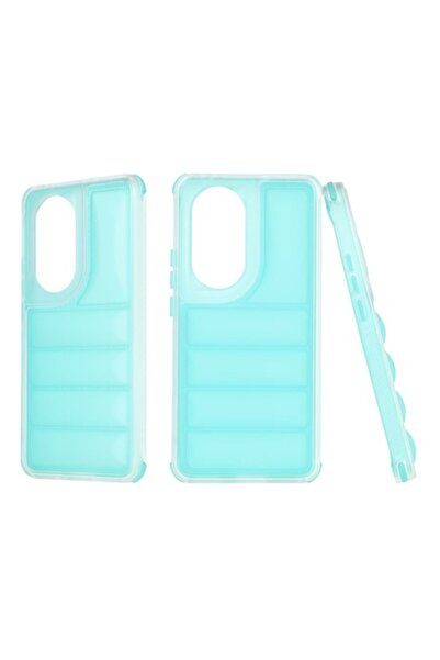 Rao Husa compatibila cu Oppo Reno10/Reno10 Pro, Protection, Wave Shield, D62, Plastic, Turquoise
