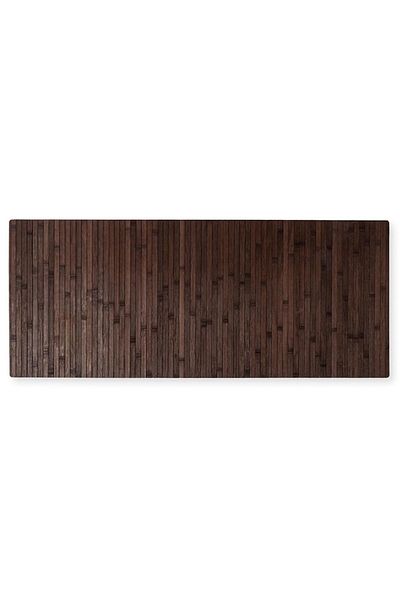 OEM Covor dreptunghiular din bambus și cauciuc, 50 x 120 cm, Grunberg BM027/Maro