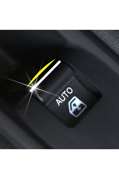 Choice 7Pcs Car Window Lift Switch Button Sequin Trim Sticker for Jeep Renegade 2015 - 2021 Compass 2017...