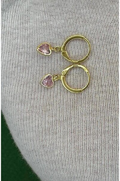 charmove ile kendinizi şımartın Women's Gold Color Heart Zircon Stone Minimal...
