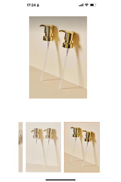 Kitchen Pembelia 2 Pieces Gold Liquid Soap Dispenser Head Replacement Pump Head Chrome Gold
