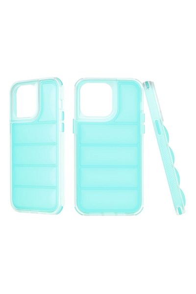 Rao Husa compatibila cu iPhone 14 Pro Max, Protection, Wave Shield, M41, Plastic, Turquoise