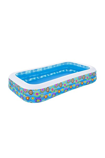 BESTWAY Funky Floral Şişme Aile Havuzu Jumbo Boy ( Çiçek Desenli )