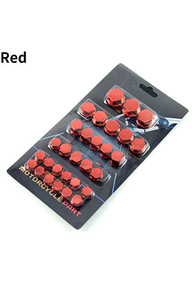 Choice مجموعة من 30 قطعة من ملحقات الدراجات النارية، رأس برغي صامولة مطلية با...