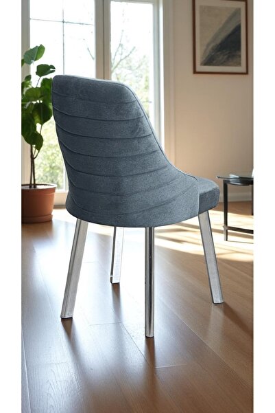 Kaktüs Avm 6 Adet Erciyes Sandalye Mutfak Cafe Restaurant Proje Metal Lüks Sandalye