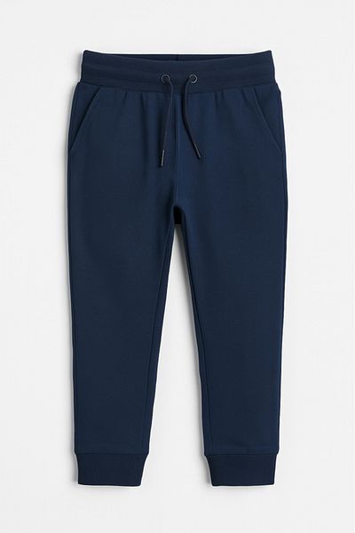 Victor and Jane Boys French Terry Joggers With Drawstring Closure – Navy