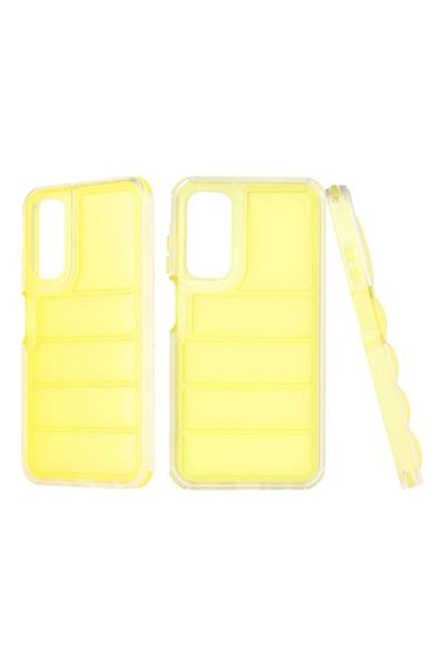 Rao Husa compatibila cu Samsung Galaxy A25 5G, Grip, Wave Shield, D39, Plastic, Galben Deschis