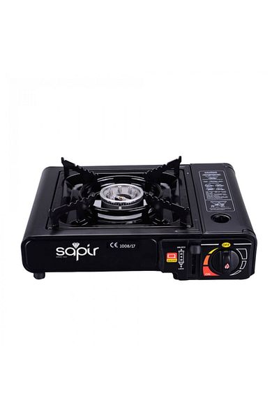 SAPIR Portable Camping Stove Sapir, 2.1kW, Automatic Ignition, Black