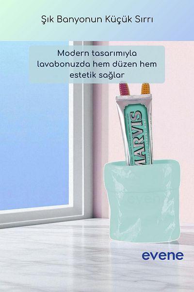 Evene Θήκη οδοντόβουρτσας Βάση οδοντόβουρτσας Βάση οδοντόβουρτσας Εξωτερική Τυρκουάζ Χρώμα Μοντέλο 80