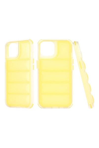 Rao Husa compatibila cu iPhone 13, Protection, Wave Shield, Q56, Plastic, Galben Deschis