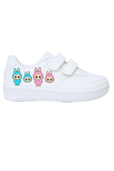 MECH BUTİK Pantofi sport pentru fete cu velcro imprimat Labubu