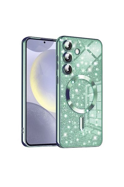 Rao Carcasă compatibilă cu Samsung Galaxy S24, Ultimate, Luxury Glitter MagSafe, D13, Plastic, Luminoasă I